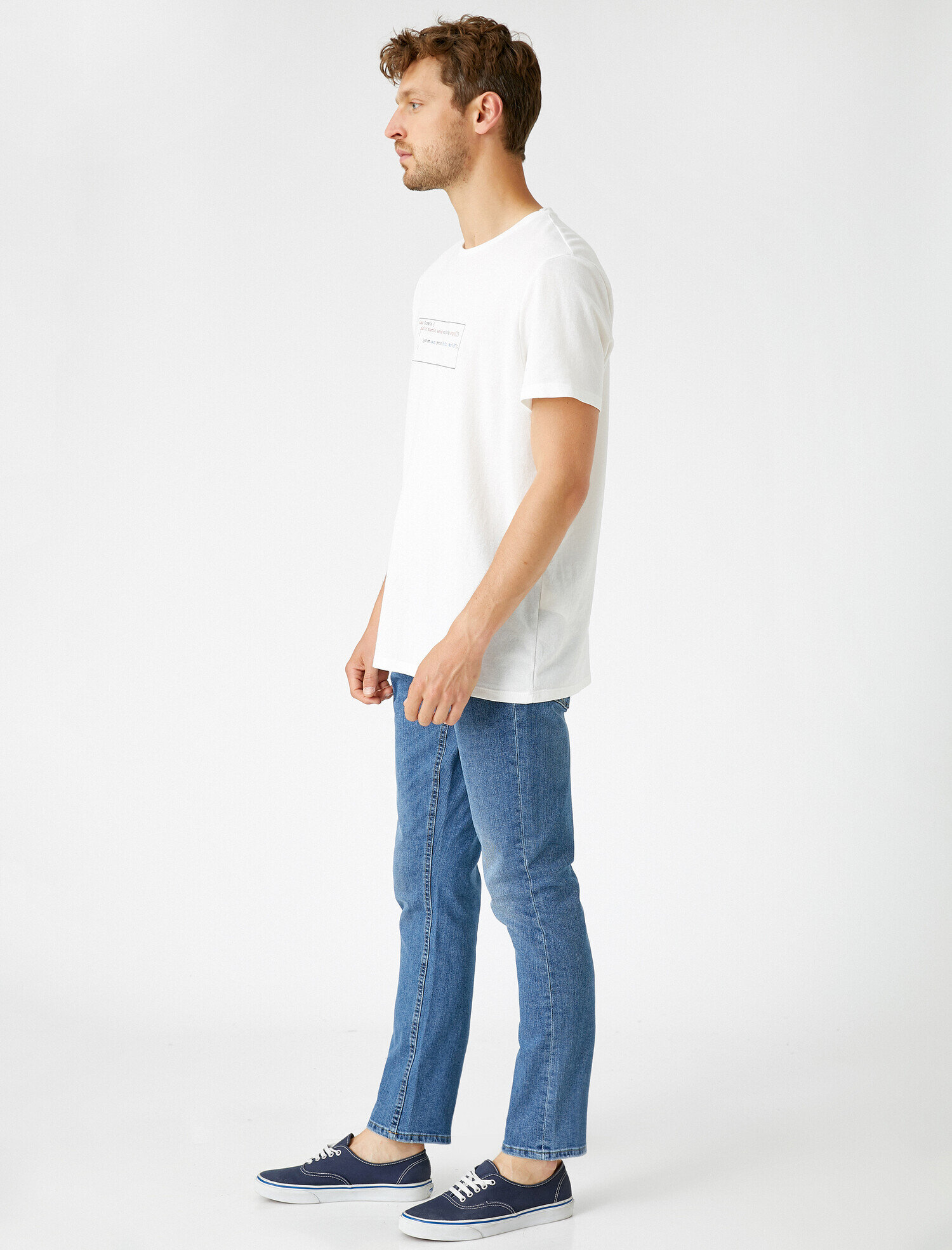   Straight Fit Boru Paça Kot Pantolon - Mark Jean