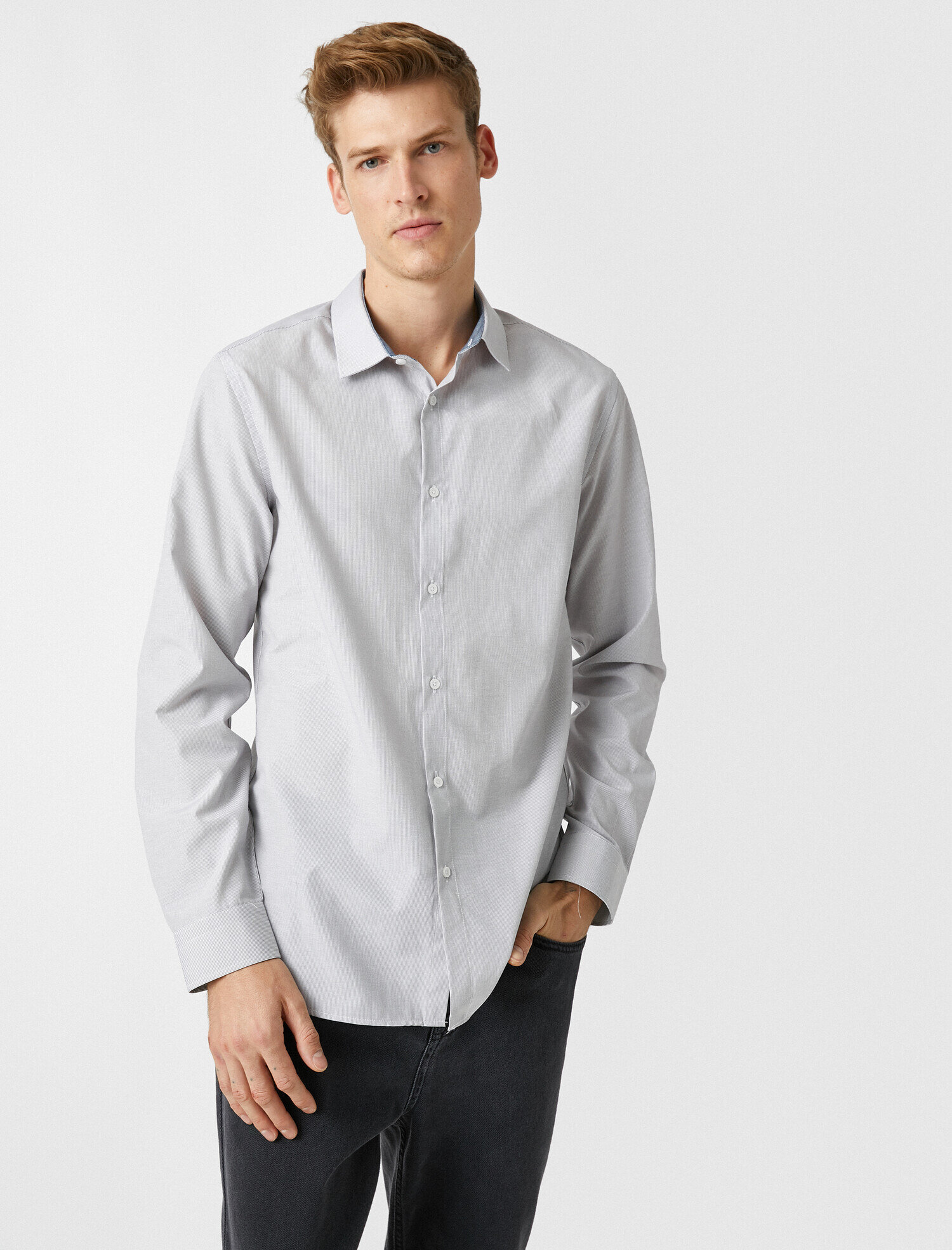   Klasik Yaka Uzun Kollu Gömlek Non Iron