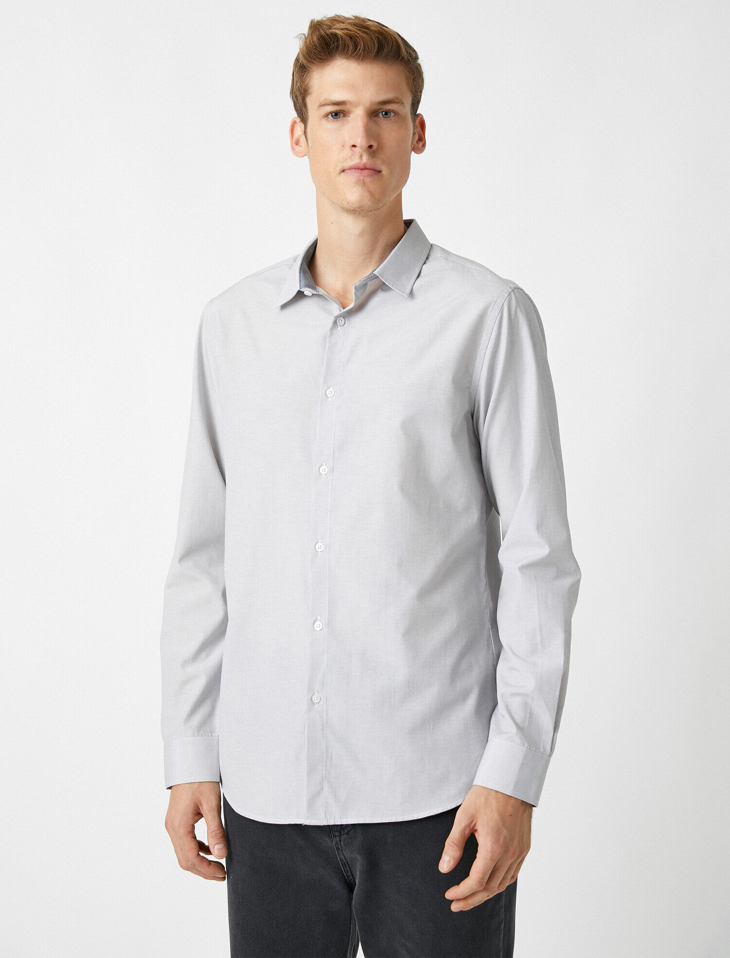   Klasik Yaka Uzun Kollu Gömlek Non Iron