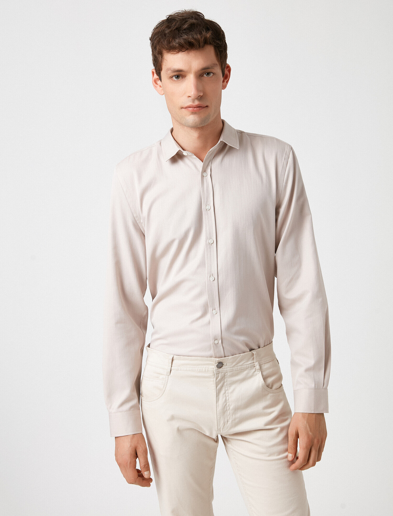   Uzun Kollu Basic Gömlek Non Iron