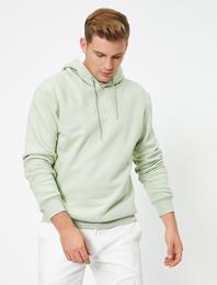 Uzun Kollu Kapüşonlu Sweatshirt