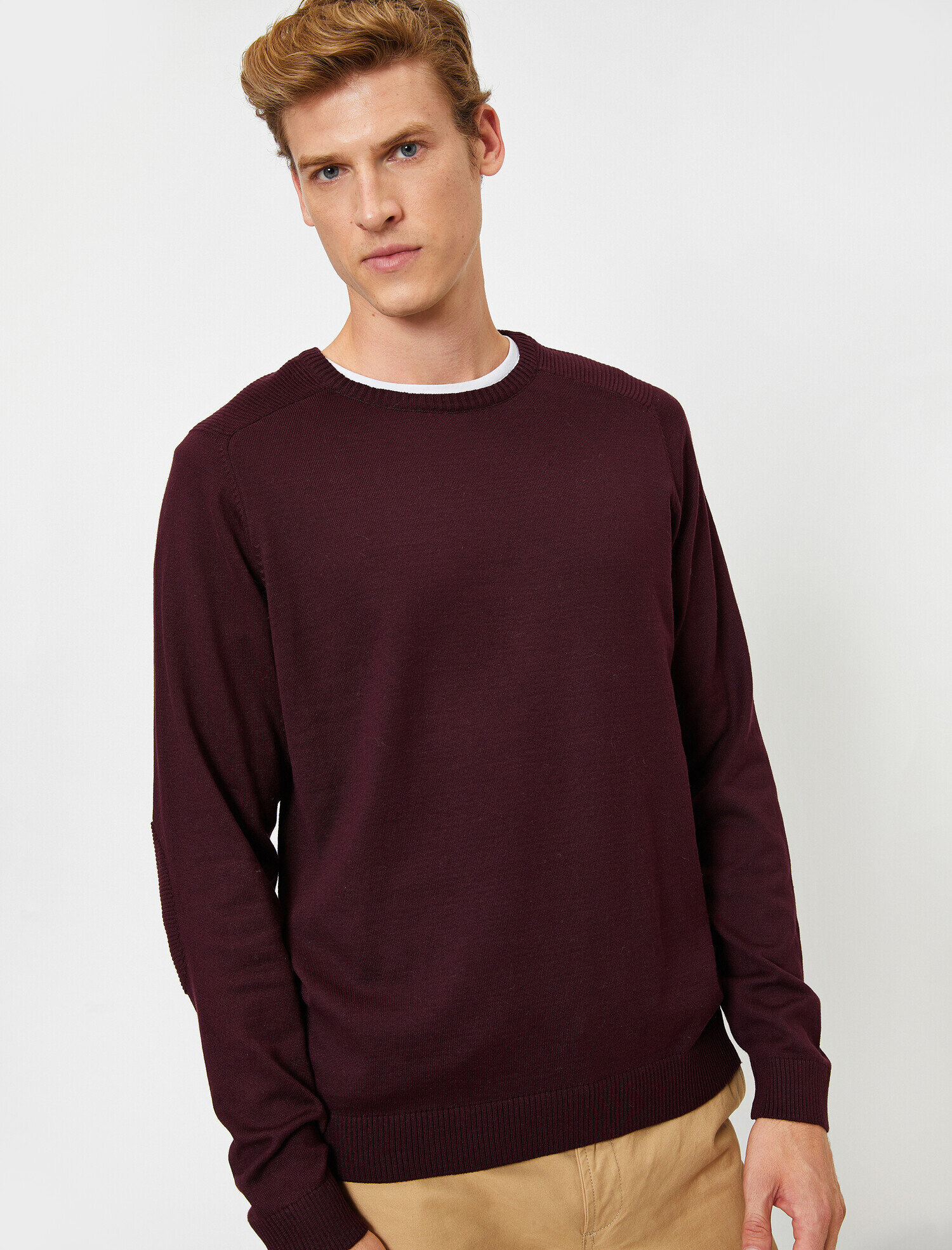   Bisiklet Yaka Uzun Kollu Triko Kazak