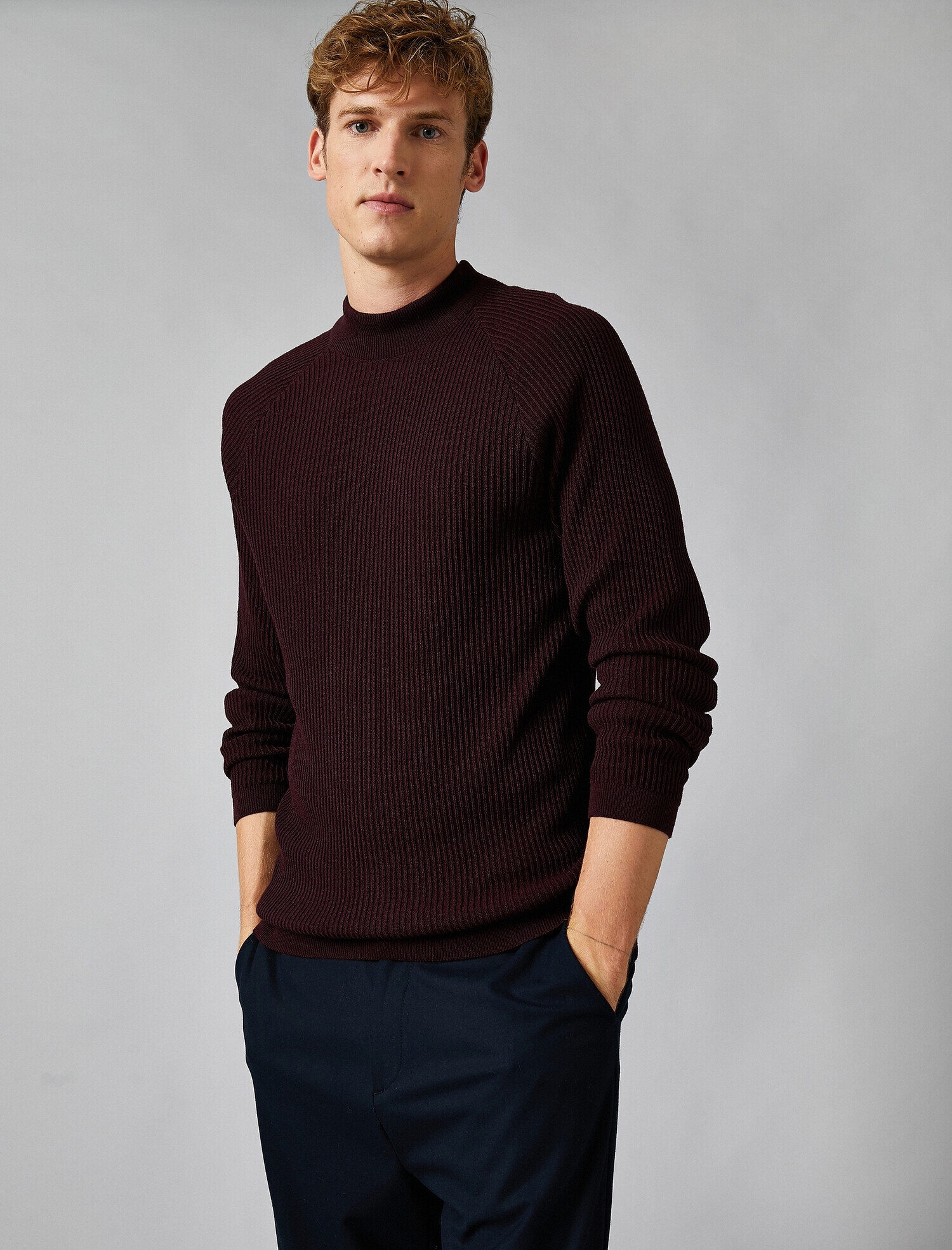   Yarım Balıkçı Yaka Uzun Kollu Triko Kazak