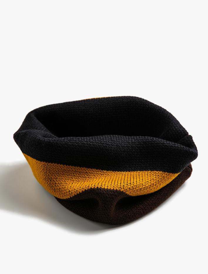 Erkek Çocuk Renk Bloklu Atkı