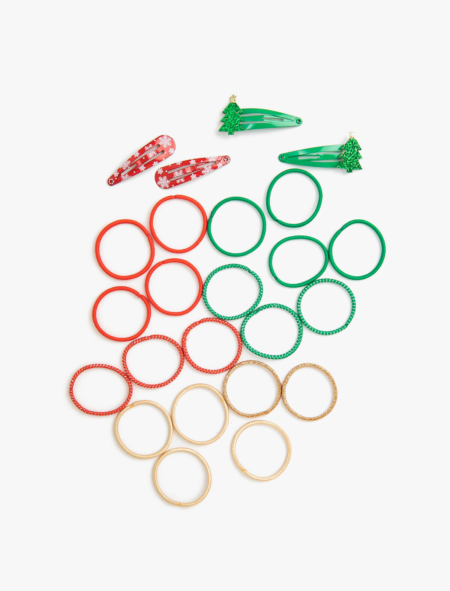  Kız Çocuk Yeni Yıl Temalı Toka Seti