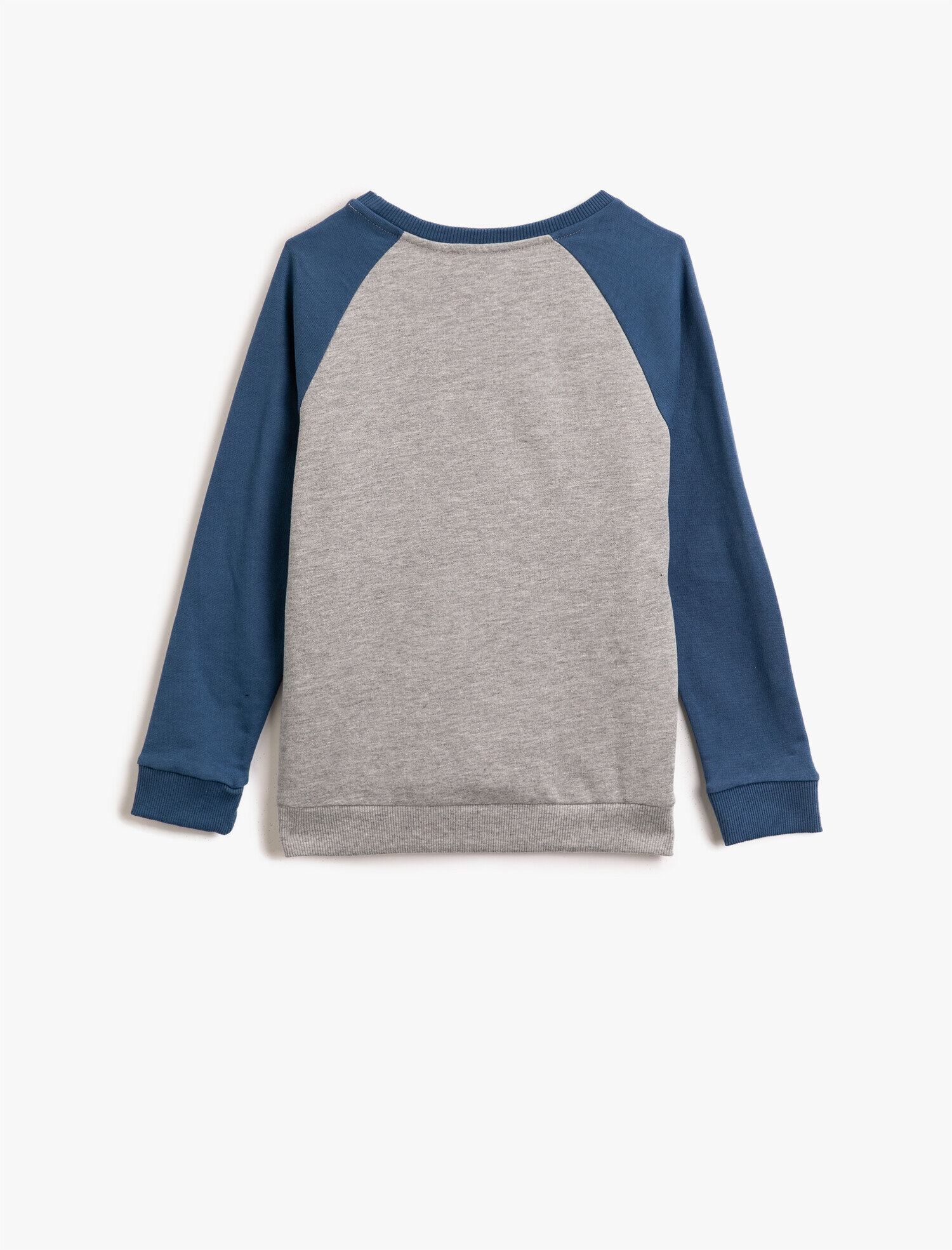  Erkek Çocuk Pamuklu Bisiklet Yaka Uzun Kollu Baskılı Sweatshirt