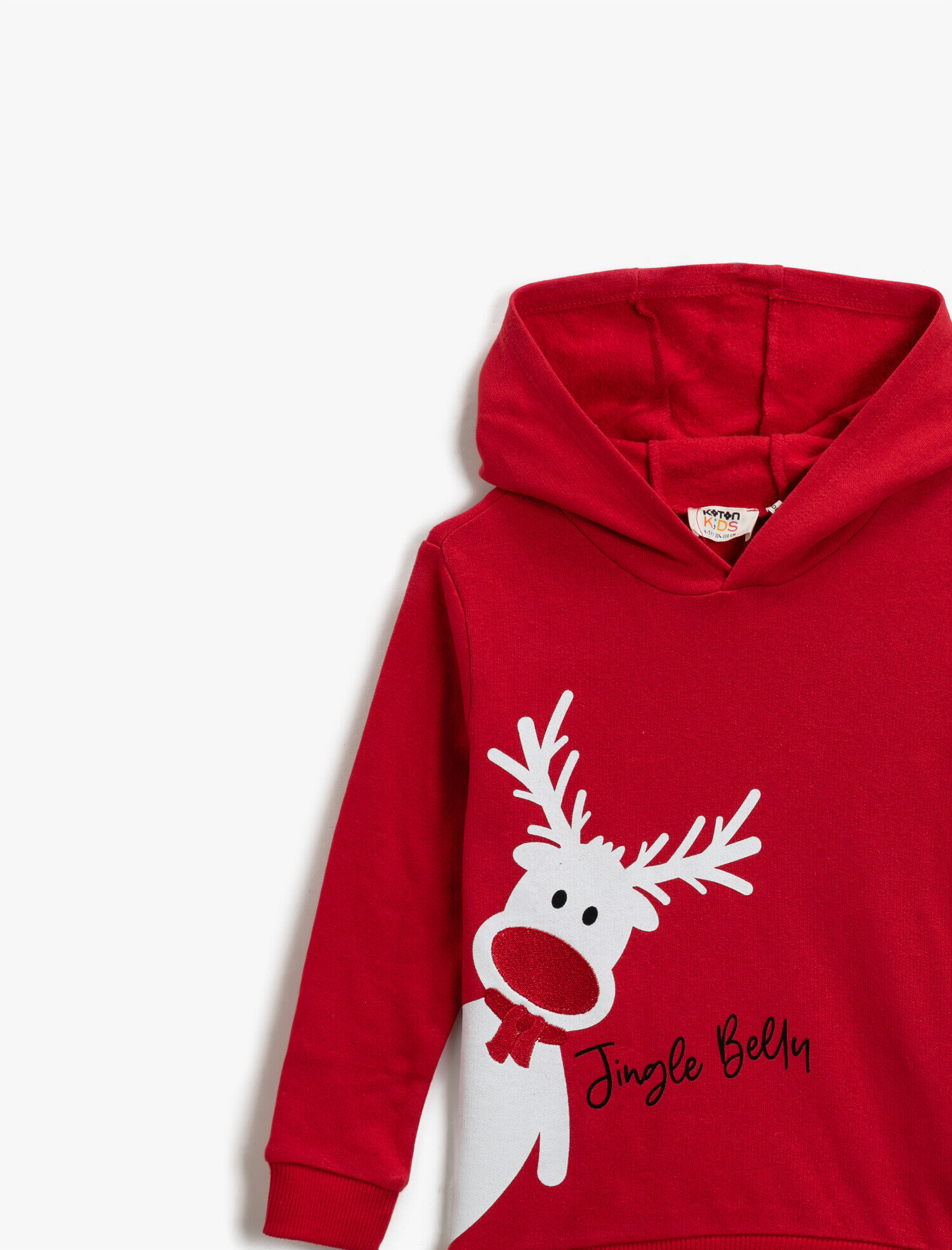  Erkek Çocuk Pamuklu Kapüşonlu Baskılı Sweatshirt