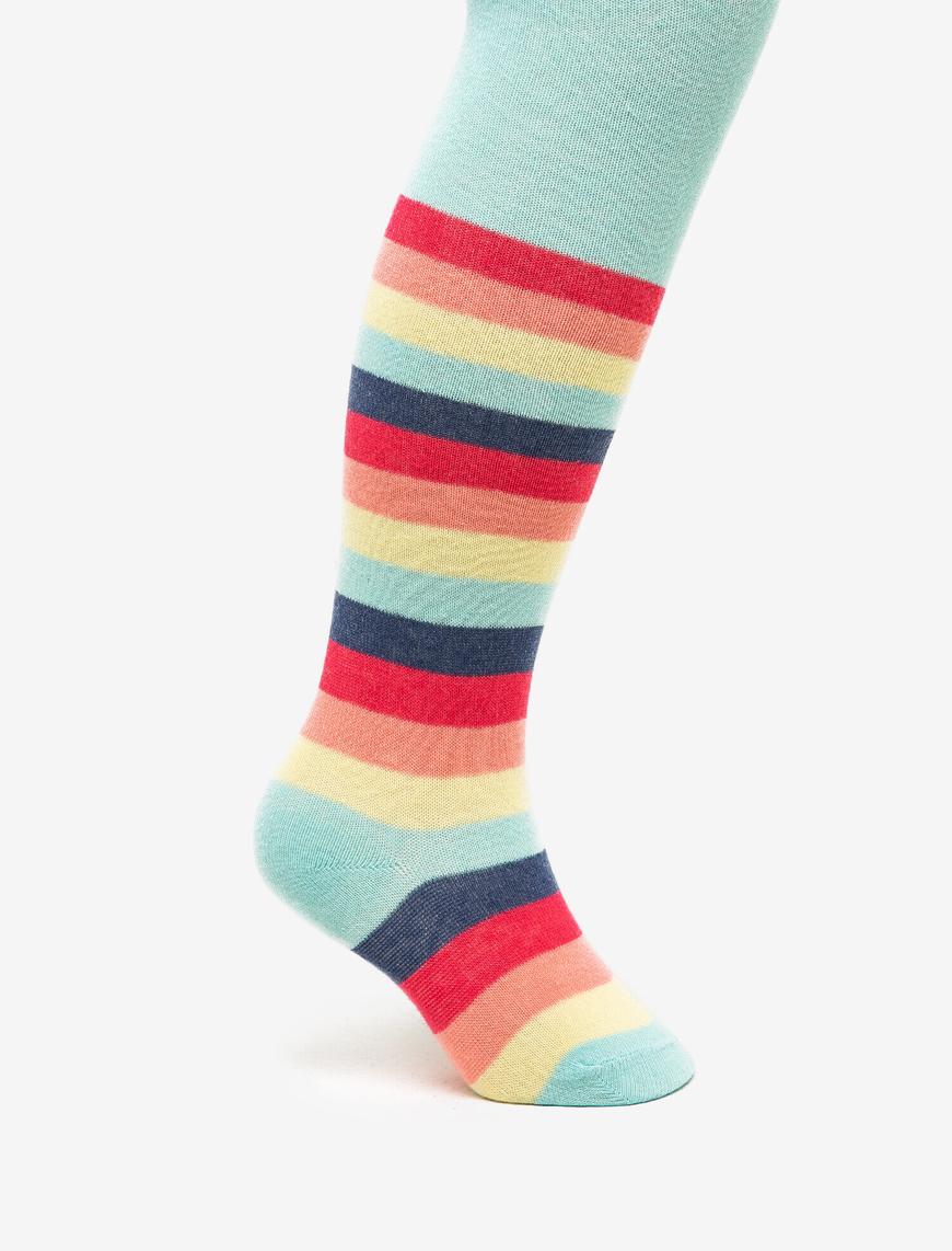  Kız Çocuk Desenli Külotlu Çorap 20 Den