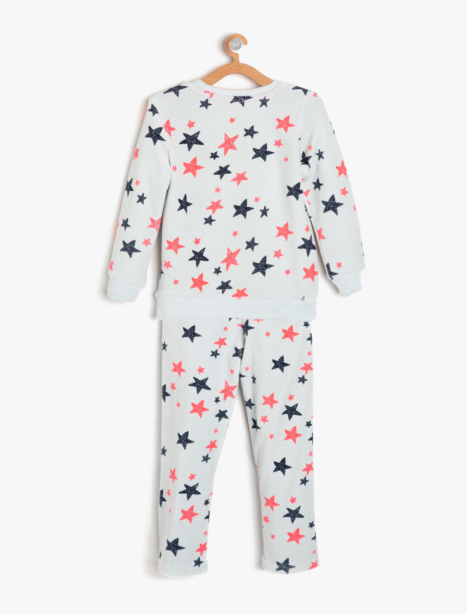  Kız Çocuk Baskılı Pijama Seti