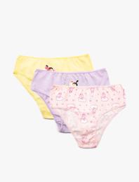 Universal Lisanslı 3'lü Desenli Külot