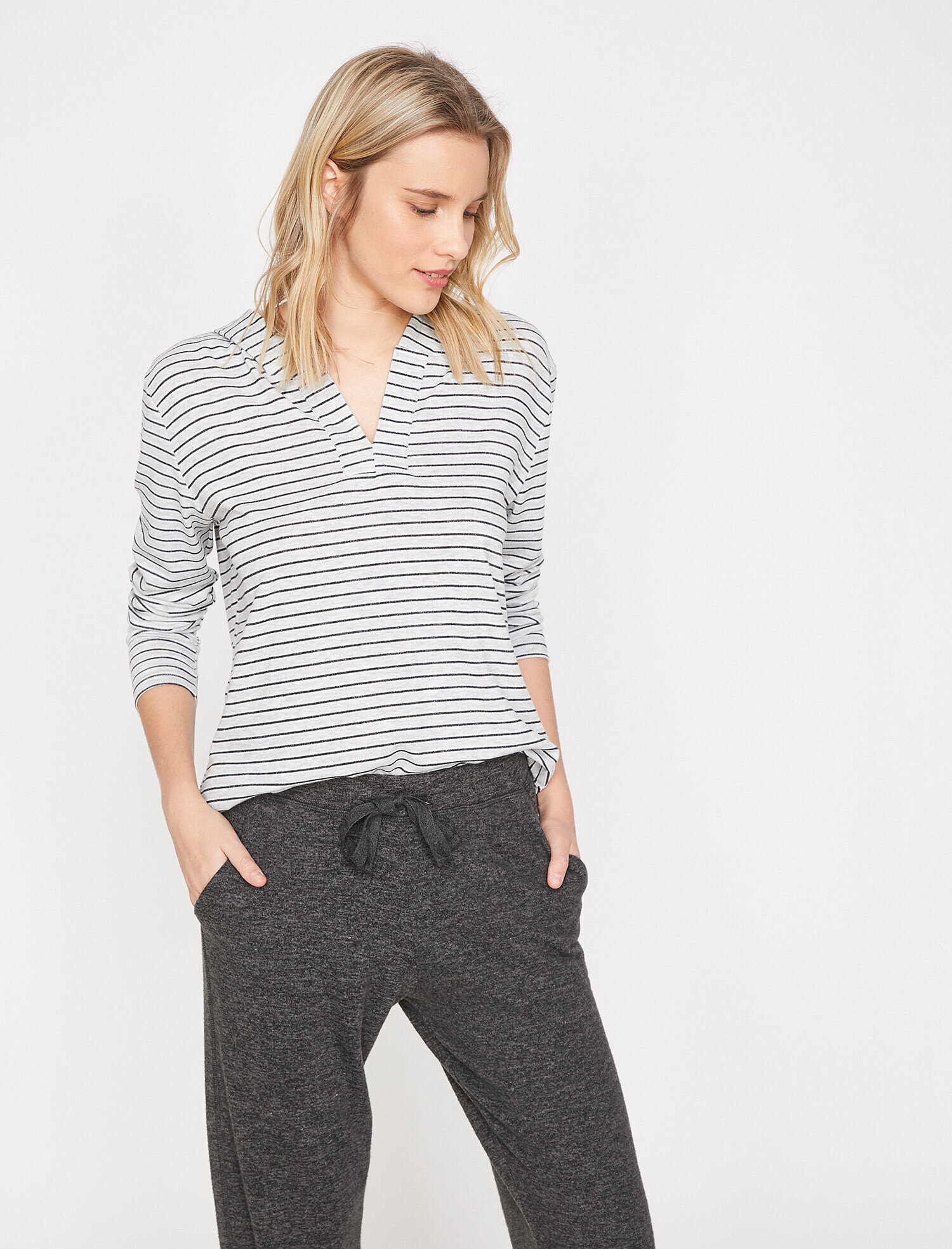   Kapüşonlu Pijama Üstü