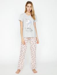Baskılı Pijama Takımı