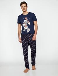 Donald Duck Lisanslı Baskılı Pijama Seti