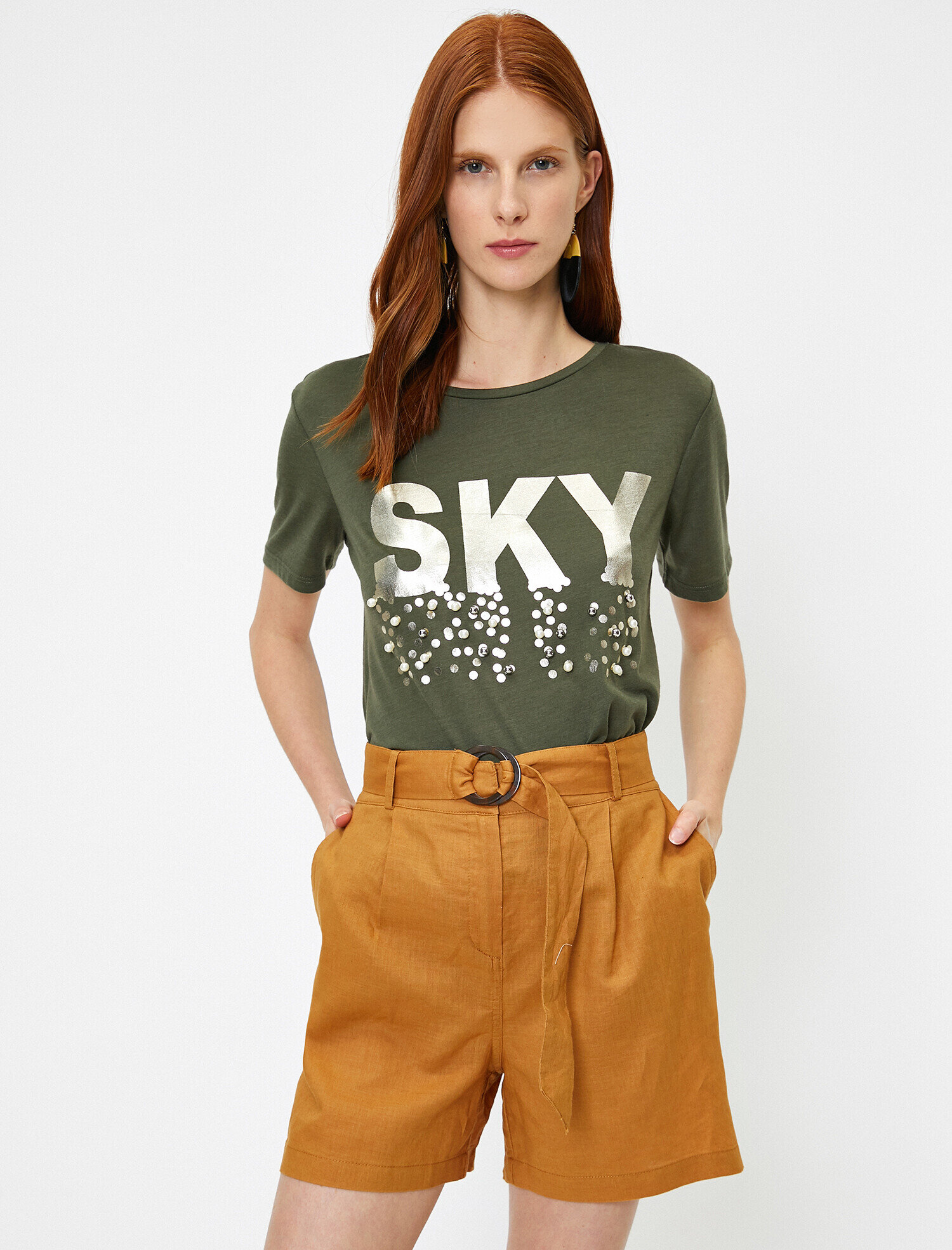   Yazılı Baskılı Tişört