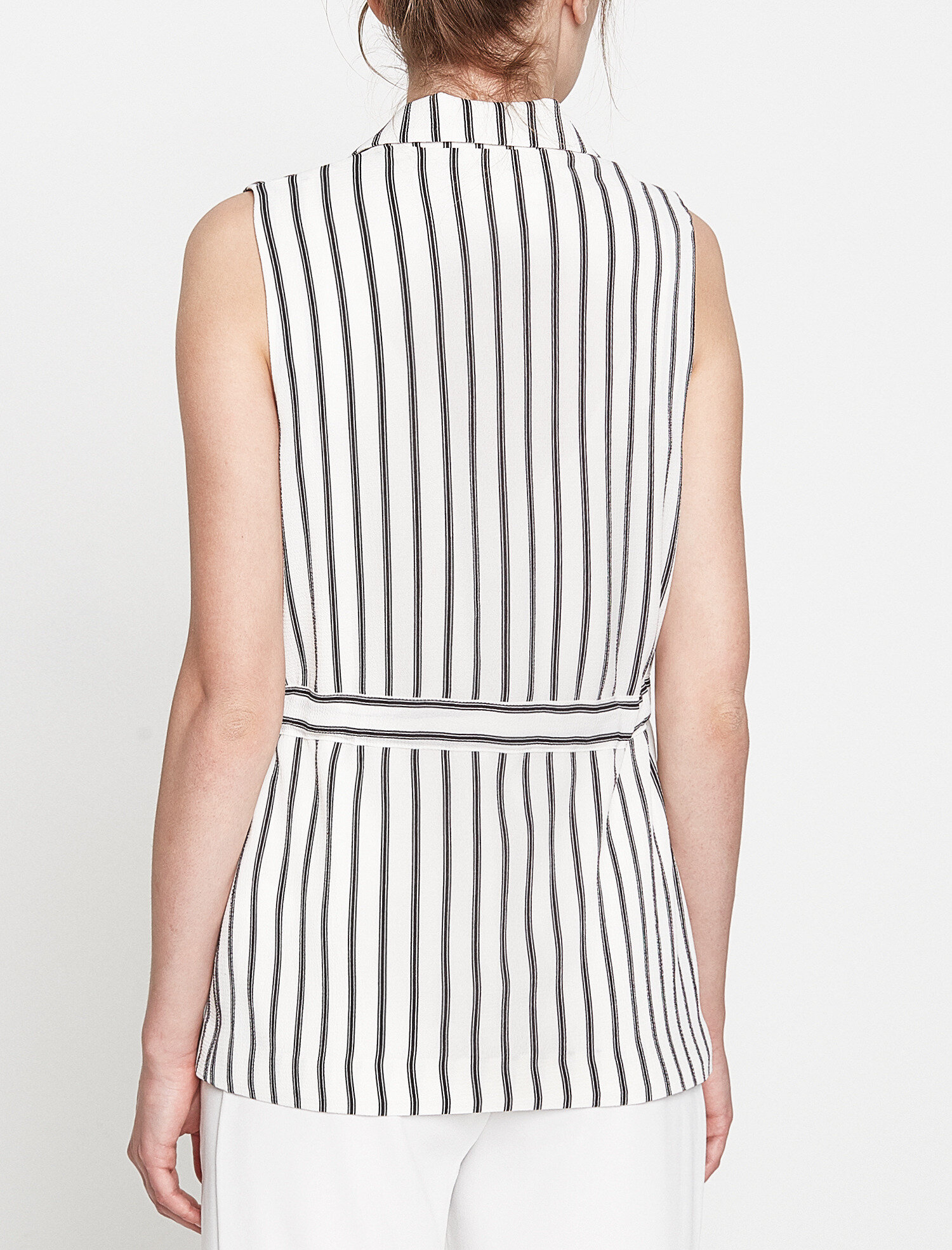   Kuşaklı Ceket Yaka Yelek