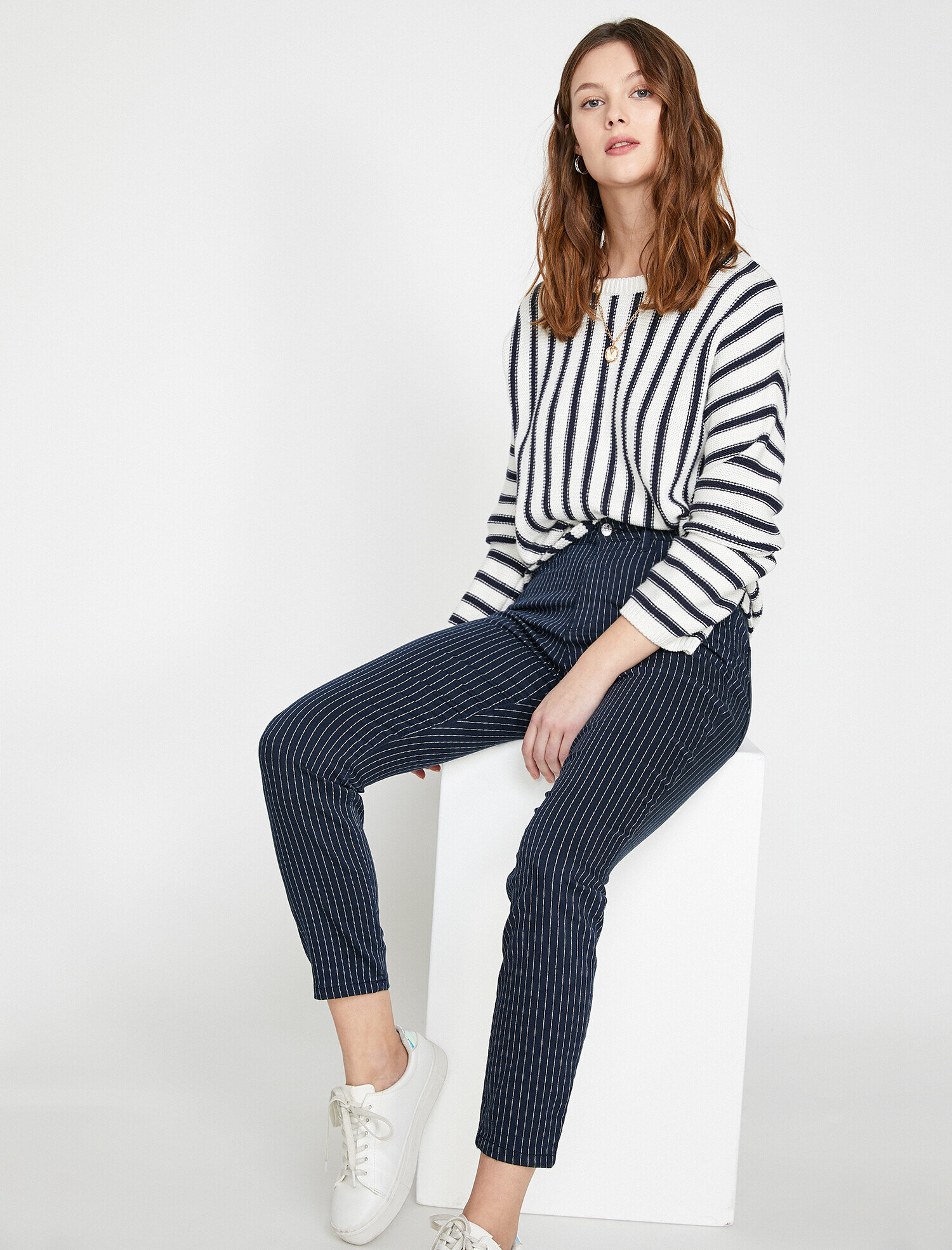   Kot Pantolon Dar Kesim Yüksek Bel Dar Paça