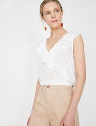 Fırfır Detaylı Bluz