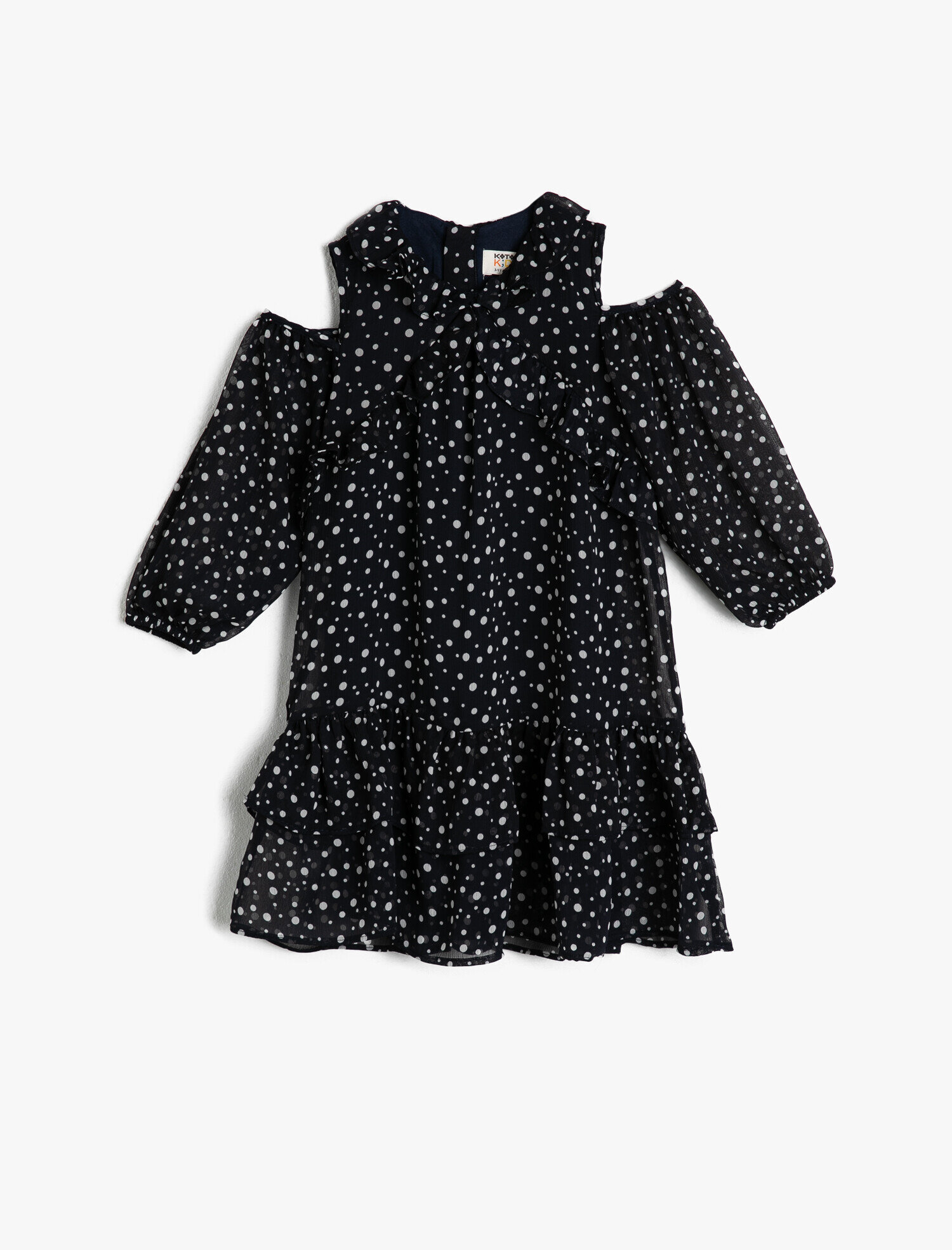  Kız Çocuk Puantiyeli Elbise