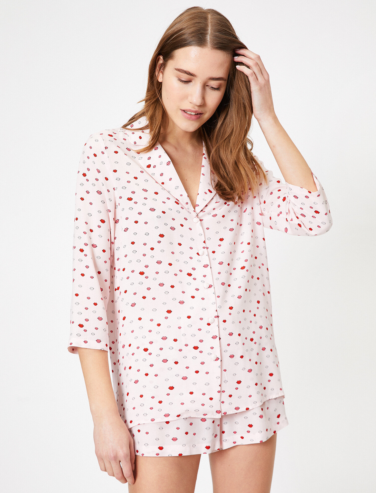   Desenli Pijama Üstü