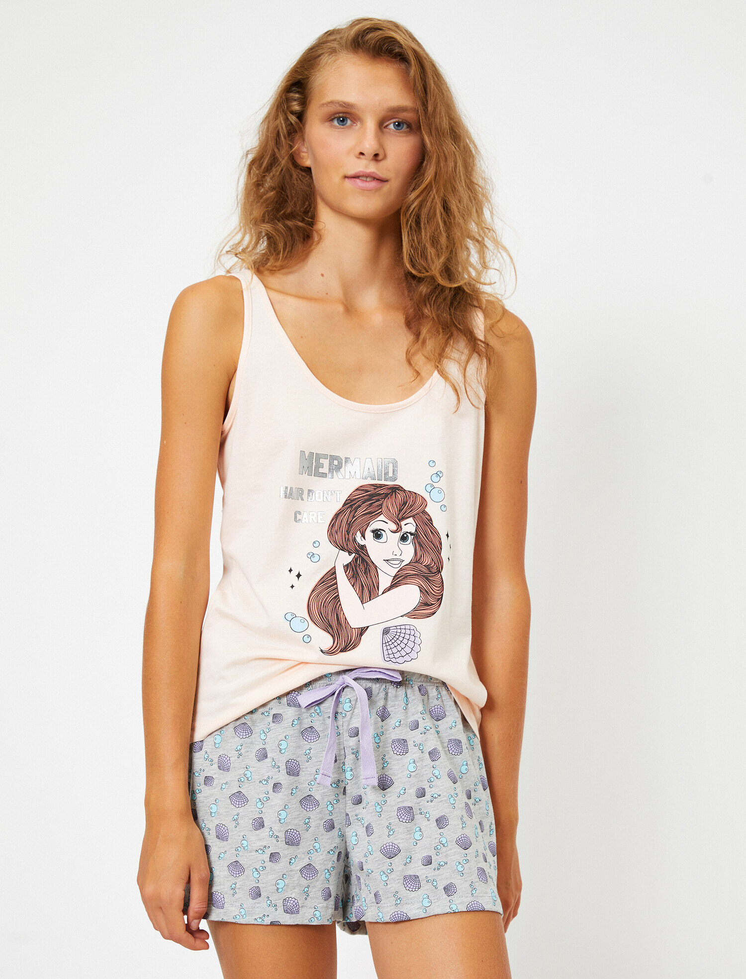   Pamuklu Disney Lisanslı Baskılı Pijama Seti