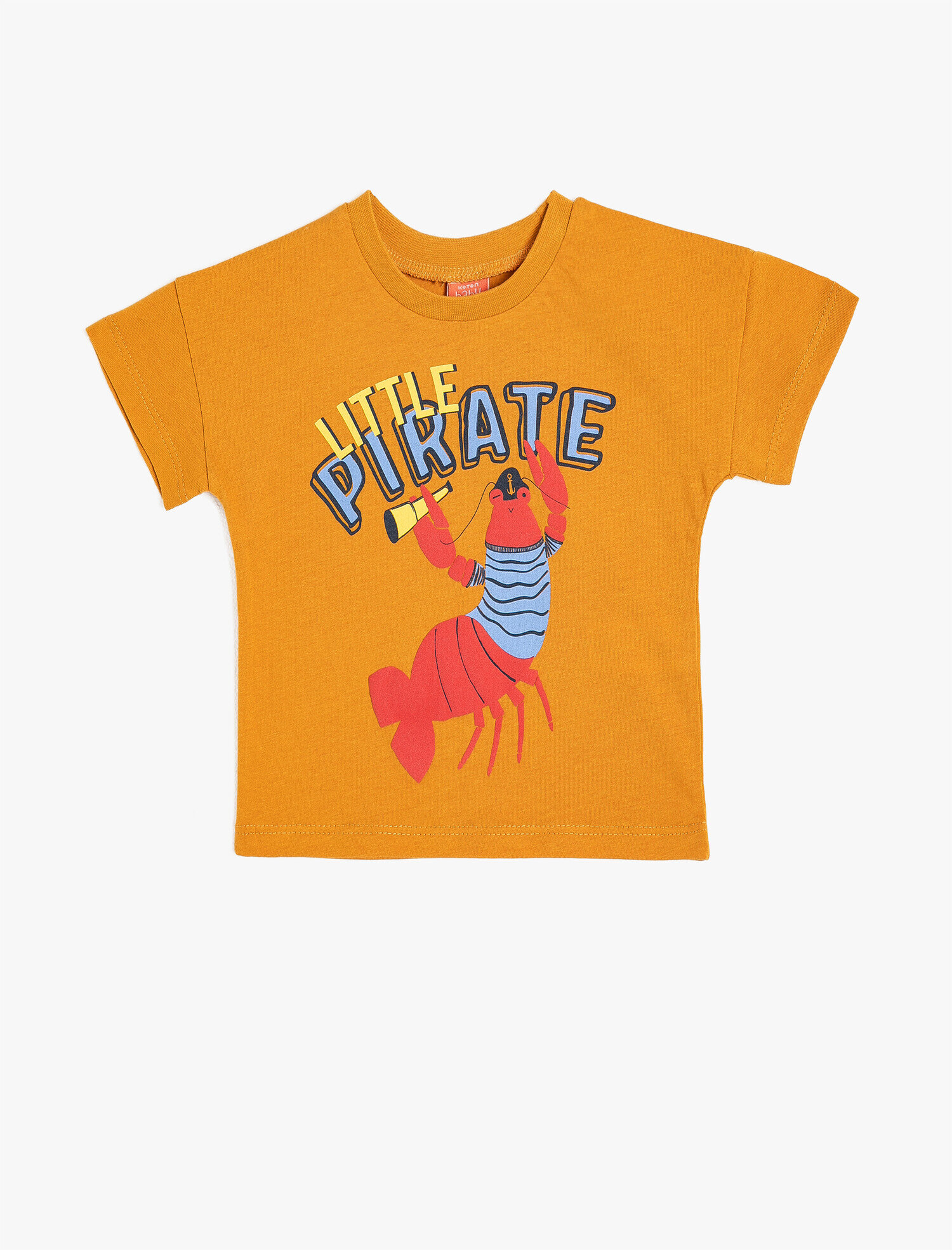  Erkek Bebek Yazılı Baskılı Tişört