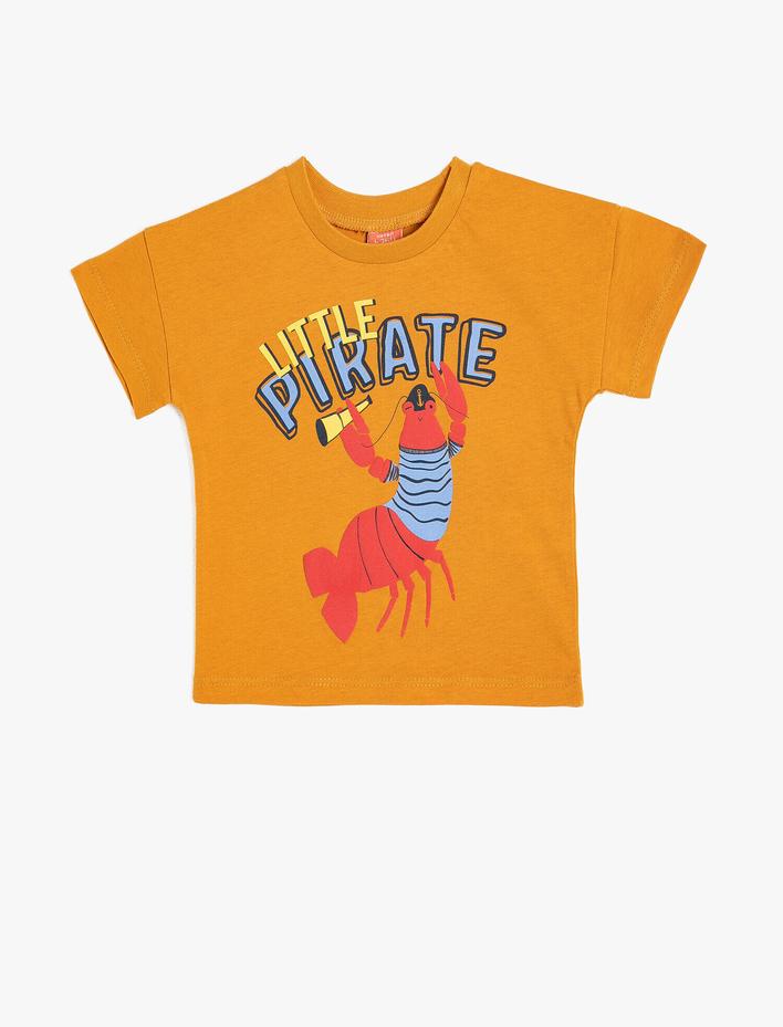 Erkek Bebek Yazılı Baskılı Tişört