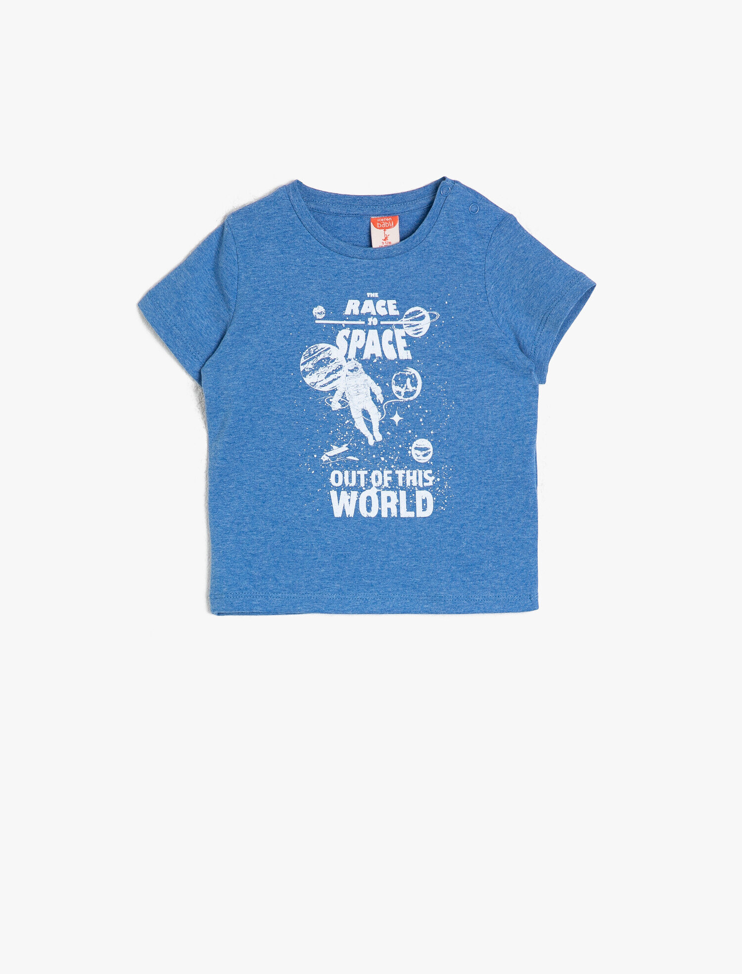  Erkek Bebek Baskılı Tişört Kısa Kollu