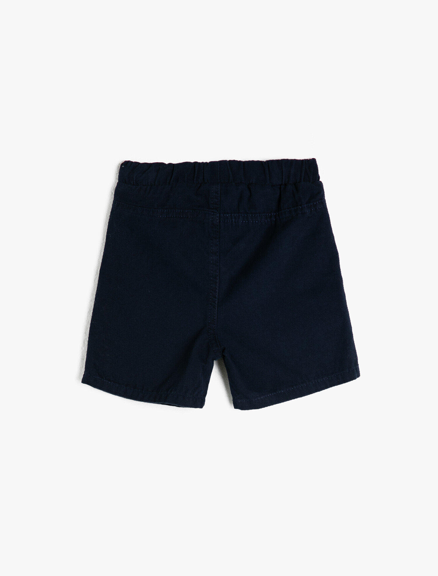  Erkek Bebek Beli Bağlamalı Basic Pamuklu Şort