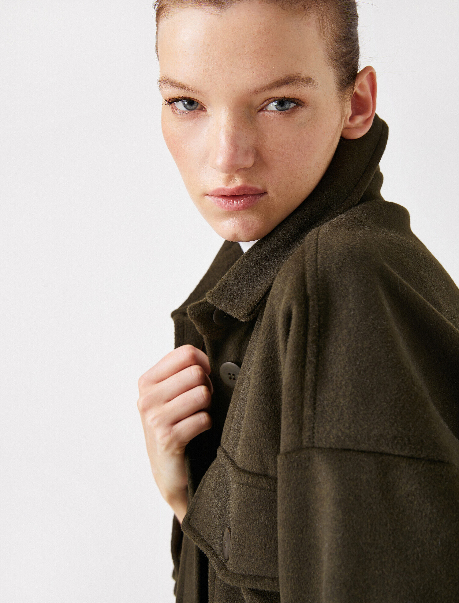 Gömlek Ceket Cepli Düğme Detaylı