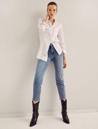Eve Slim Jean - Yüksek Bel Normal Kesim Hafif Düz Paça Pantolon