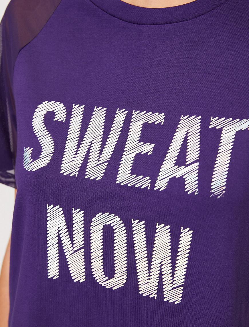   Spor T-Shirt Kısa Kollu Bisiklet Yaka