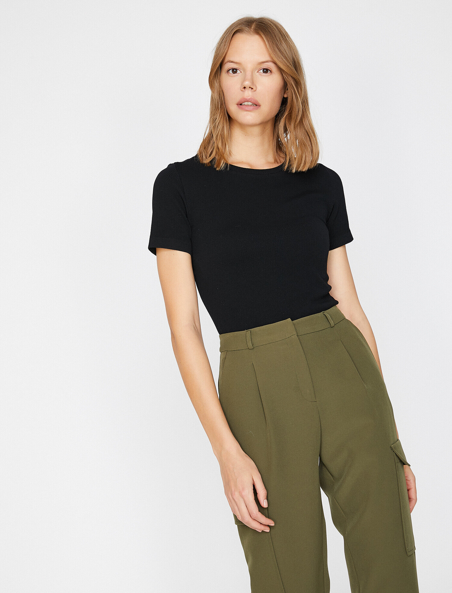   Bisiklet Yaka Tişört