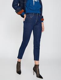 Eve Slim Jean - Yüksek Bel Normal Kesim Hafif Düz Paça Straight Jean Pantolon