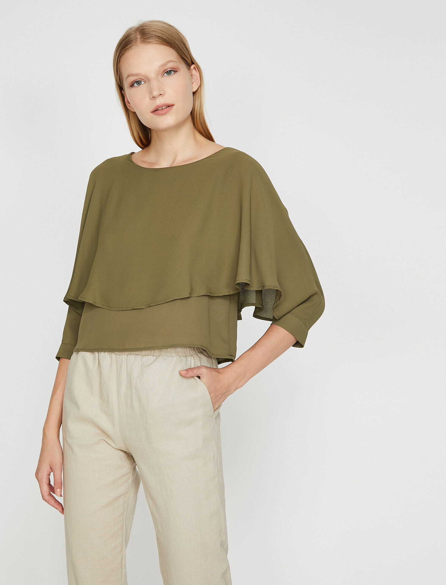   Fırfır Detaylı Bluz