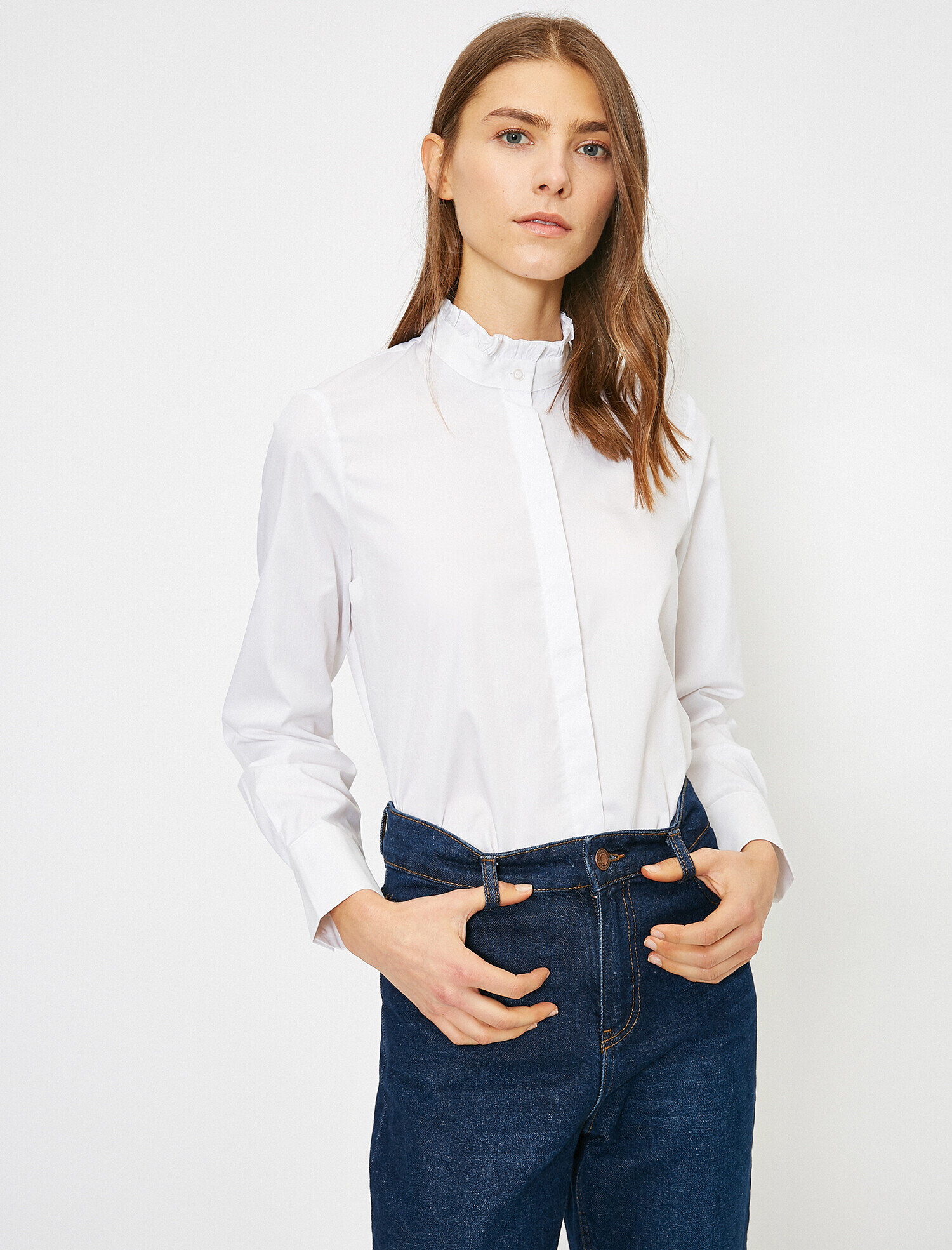   Düğme Detaylı Bluz