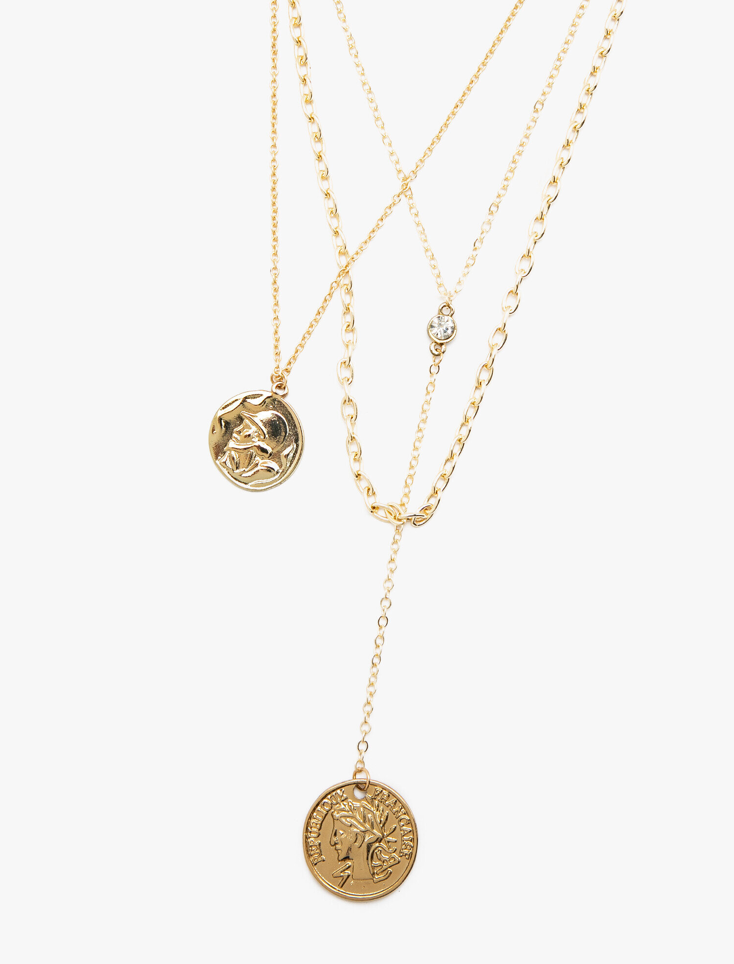  Kadın Metalik Çoklu Görünüm Kolye