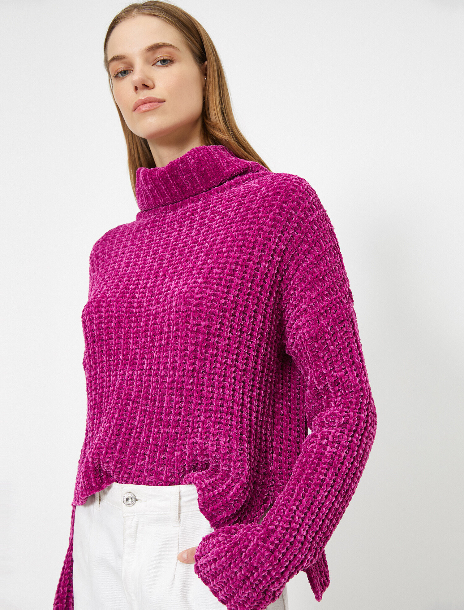   Örgülü Triko Kazak