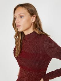 Yüksek Yaka Triko Kazak