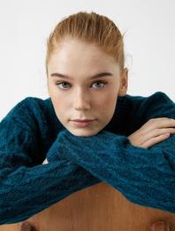 Bisiklet Yaka Triko Kazak