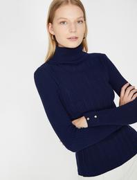 Boğazlı Triko Kazak