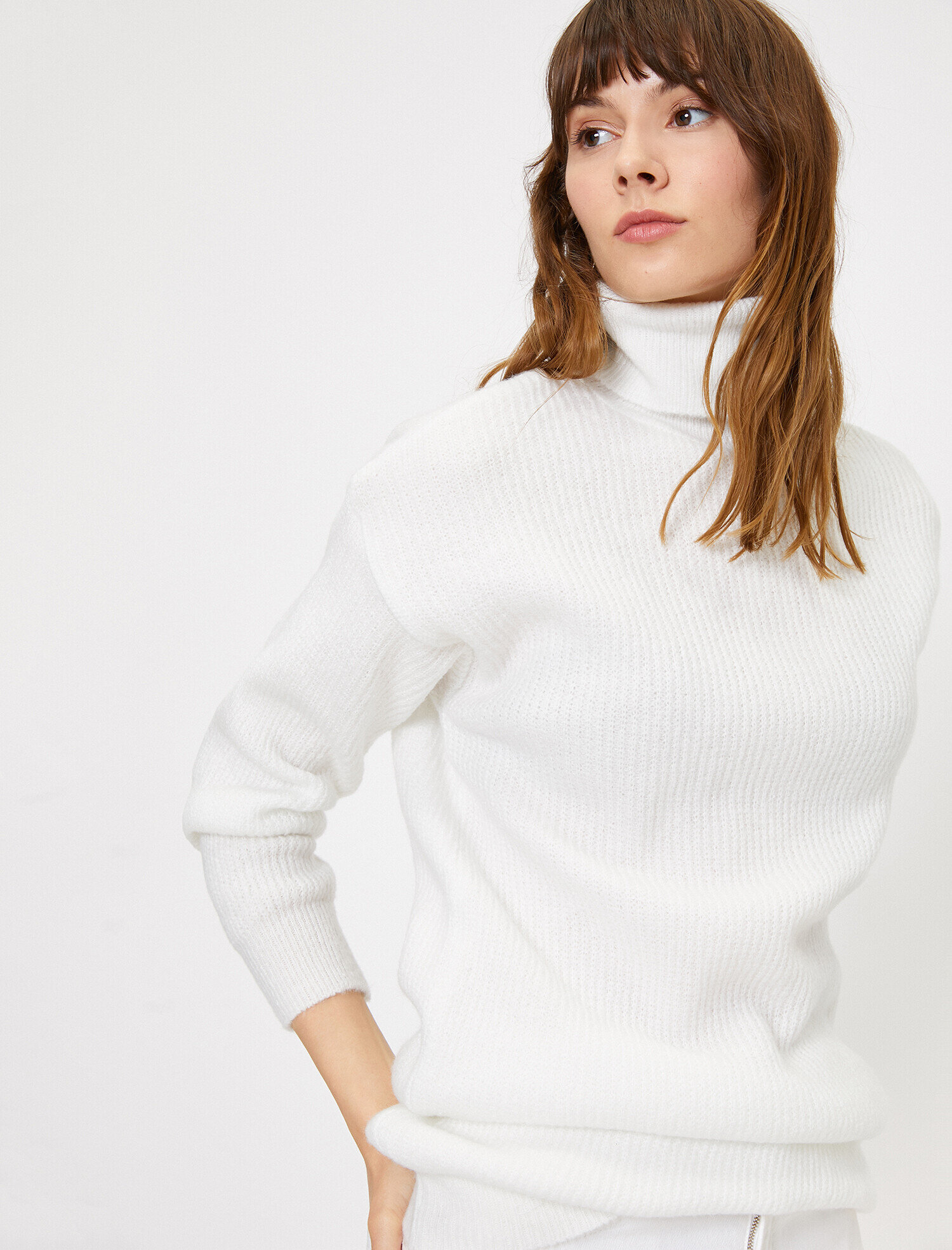   Boğazlı Triko Tunik