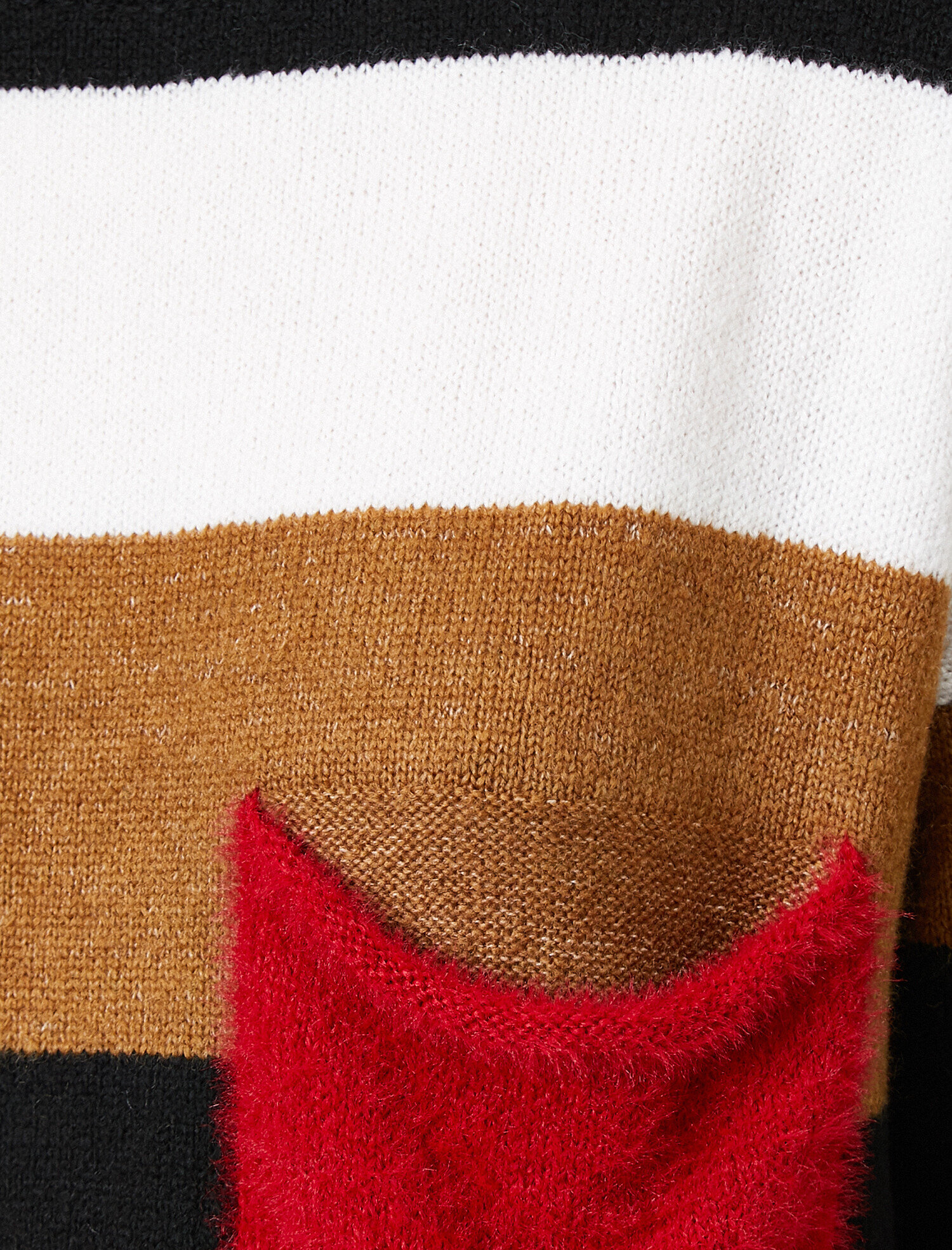   Çizgili Triko Kazak