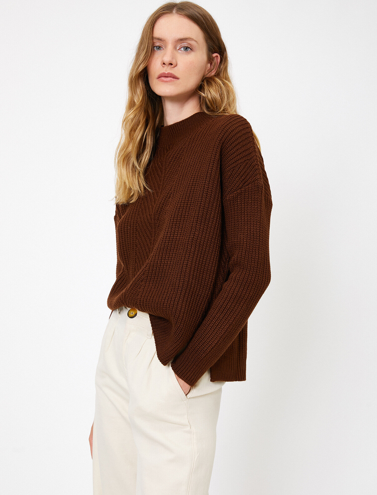   Örgülü Triko Kazak