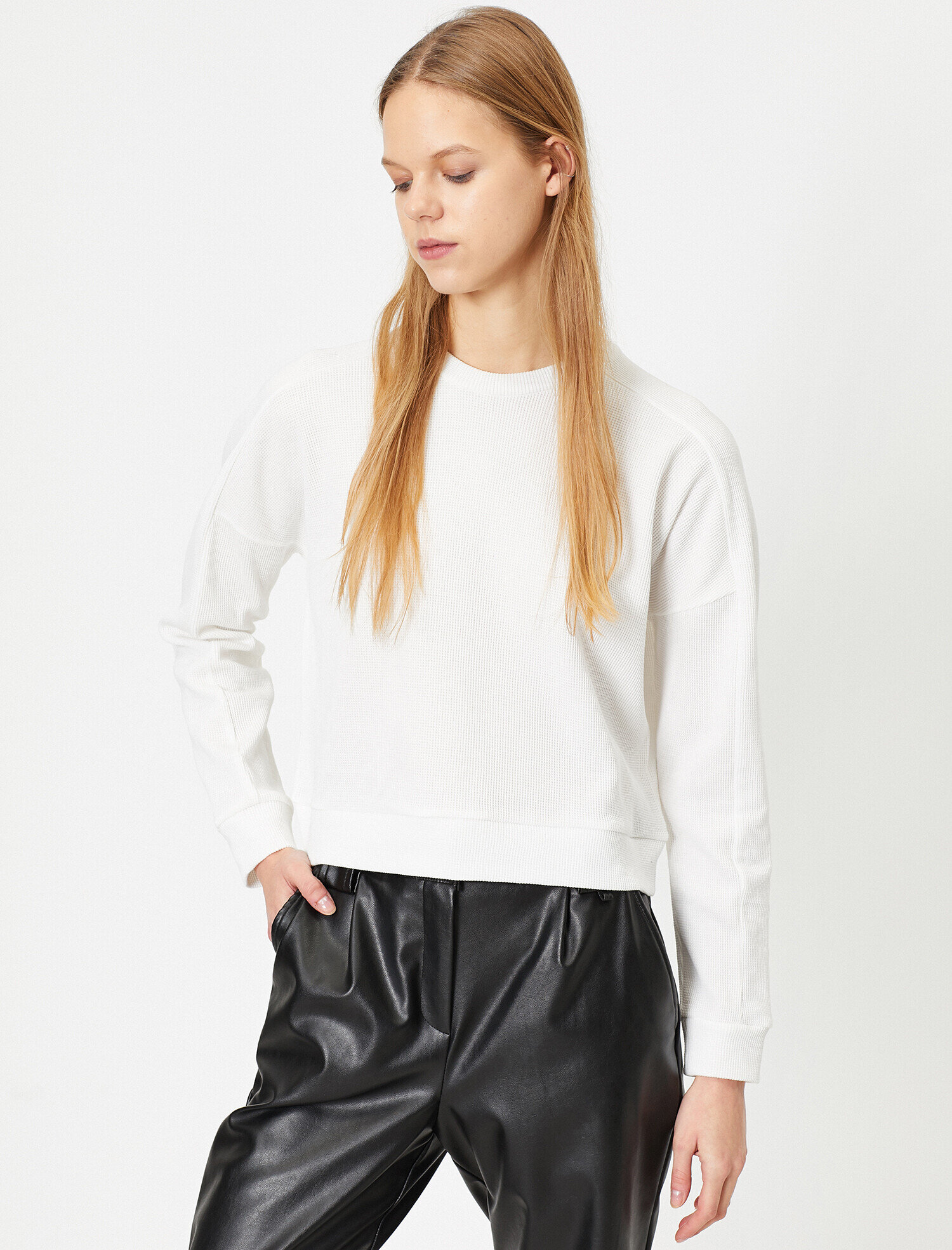   Bisiklet Yaka Sweatshirt