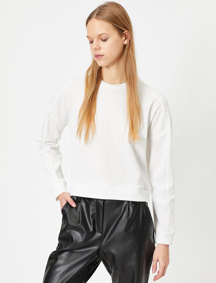  Bisiklet Yaka Sweatshirt