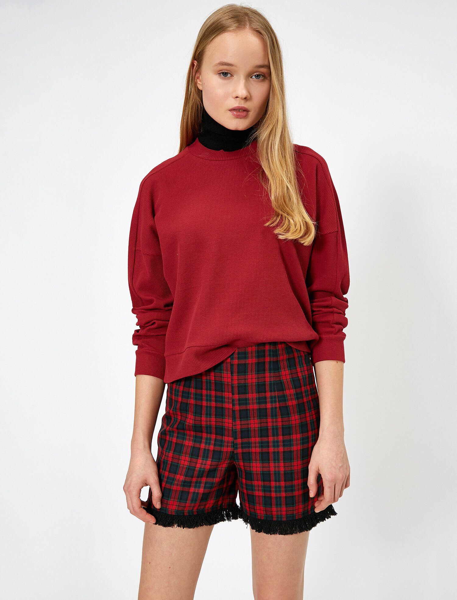   Bisiklet Yaka Sweatshirt