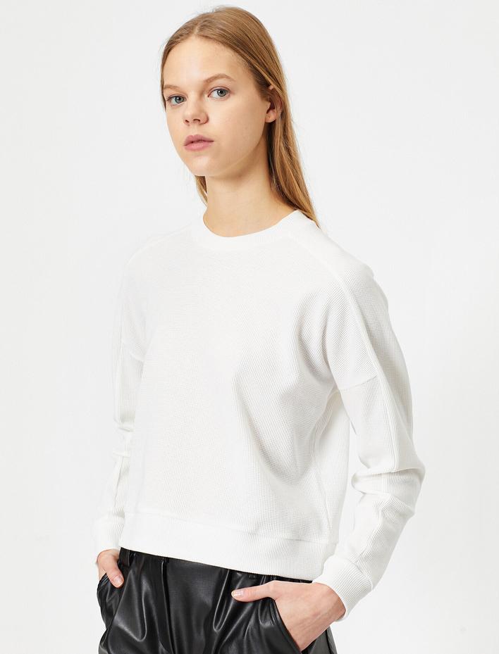  Bisiklet Yaka Sweatshirt