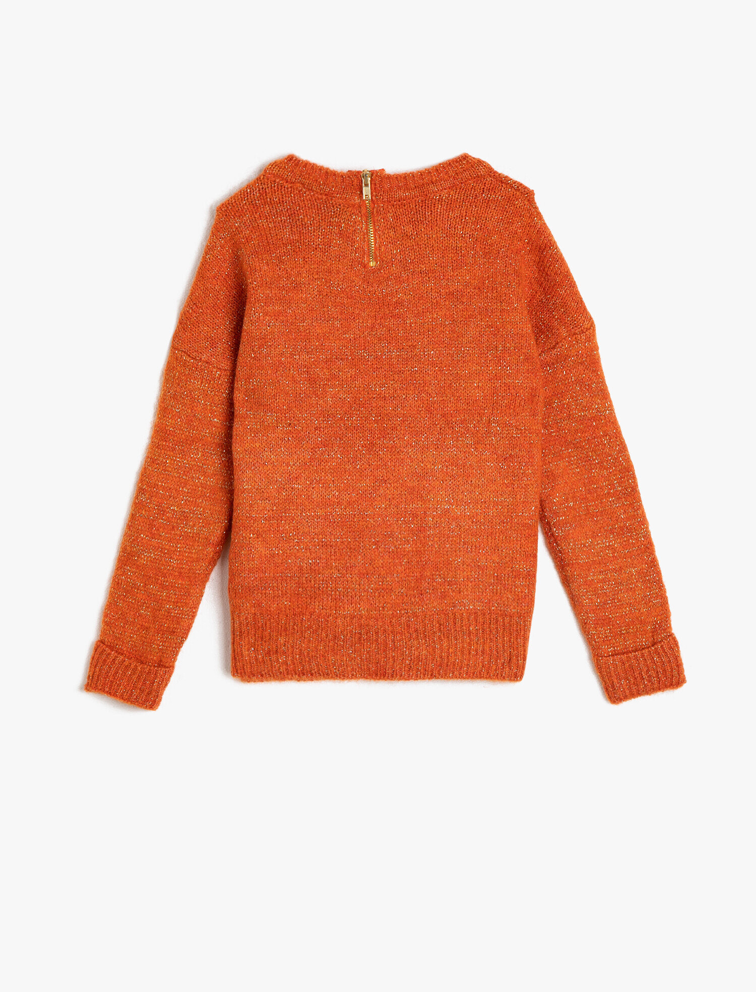  Kız Çocuk Cep Detaylı Triko Kazak