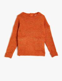 Cep Detaylı Triko Kazak