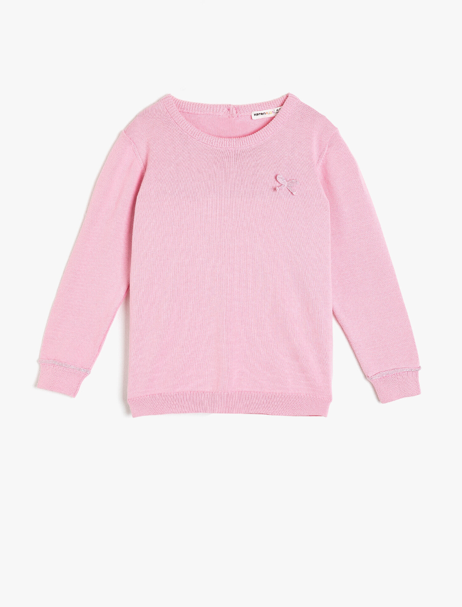  Kız Çocuk Triko Kazak İşlemeli